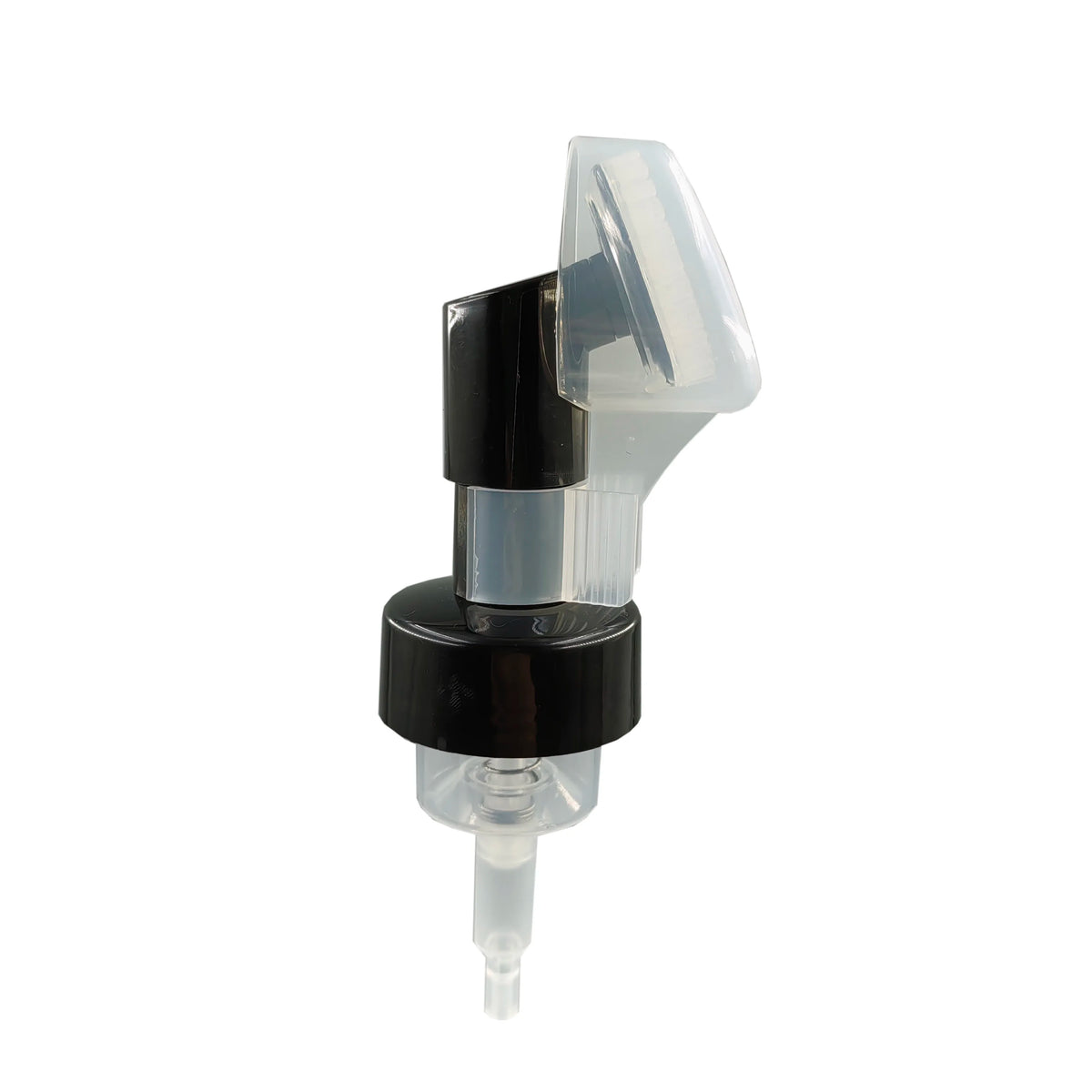 Factory of 40MM 42mm Facial Cleanser Mousse Foam Pump With Silicone Brush Foaming Head for Foam Bottle