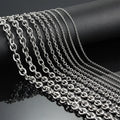 Wholesale Multi-size Stainless Steel Basic Cross Chain O Chain Stainless Steel for Jewelry Making Loose Chain
