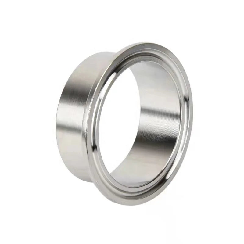 Aohoy Din 11850 11851 Sanitary Triclamp 304 316L Pipe Fitting Stainless Steel Tri Clamp Weld Tc Clover Ferrule Polished Surface