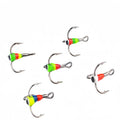 5Pcs/Set High-carbon Steel Triple-jaw Hook 8# 10# 12# 14# Fishing Hooks Winter Ice Fishing Triple-jaw Hook Fishing Accessories