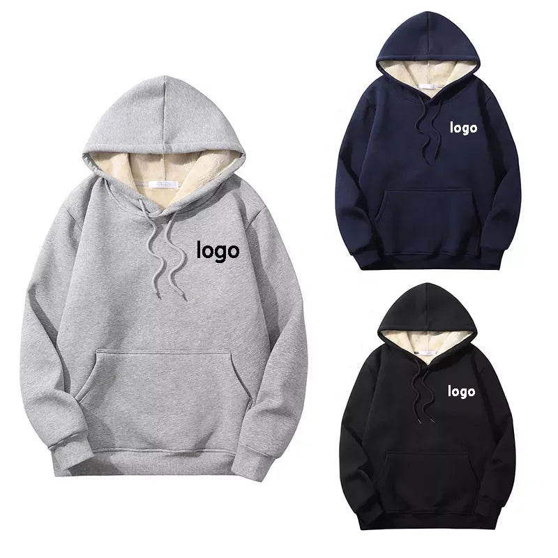 High Quality Hoodie Unisex Custom Oversized Sherpa Lined Fleece Mens Hoodies and Sweatshirts Blank Men Hoodie Manufacturers