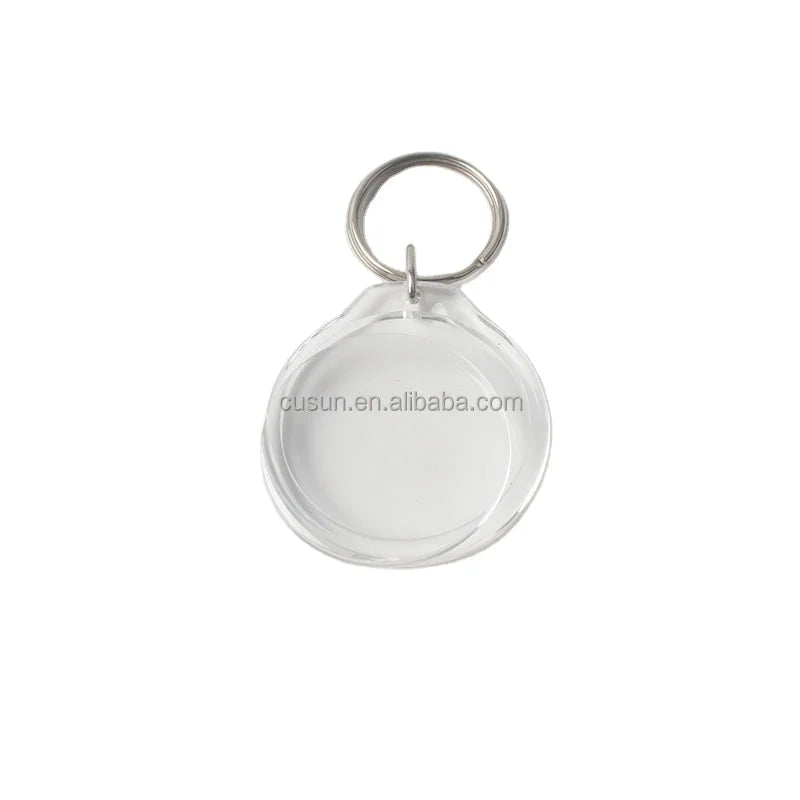 Wholesale Custom Blank Transparent Double Sided Acrylic Charms Keychain for Girl
