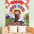 Psychedelic Cartoon Wall Hanging Background Cute Anime Galaxy Pattern Home Kid's Room Decor Tapestry