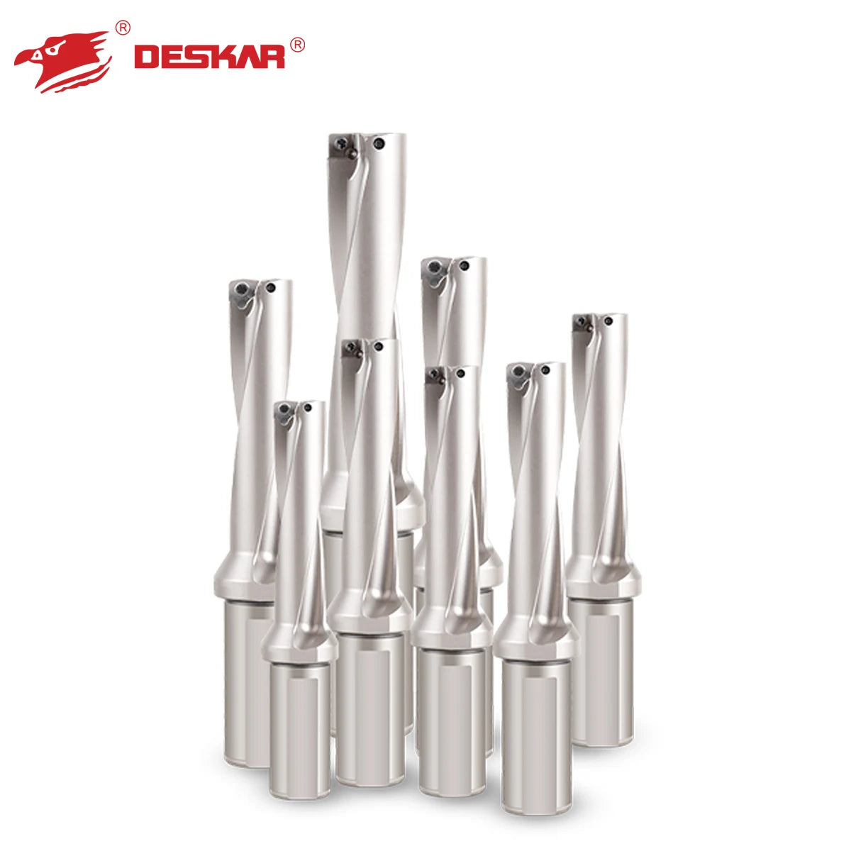 DESKAR U High-Speed Indexable Drill Bit WC/SP Inserts for 2D 3D 4D 5D Spmt Fast Cutting Lathe Machine Insert for Metal Drilling