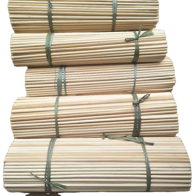 Personalized Branded 3 mm to 9 mm Diameter Large Wooden Popsicle Stick Lollipop Sticks Round Rods Wood