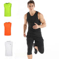 Dropped Armhole No Brand Gym Oversized Tank Tops Print Wholesale Mens Men Casual Customs Logo Customized Colors V-neck
