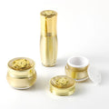 High Quality 20ml 50ml Gold Silver Empty Luxury Skin Care Packaging Set Acrylic Plastic Cap Cosmetic Containers Jar Sengmi S51