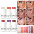 Factory Wholesale Julystar Mineral Blusher Highlighter Long Lasting Waterproof Smooth Powder Glitter Matte Makeup Blush Stick