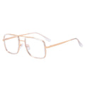 2025 New  Fashion Anti-blue Glasses Square TR90  Glasses Frame  Women High Quality Eyeglasses Frames Two Tone Brown Frames 95833