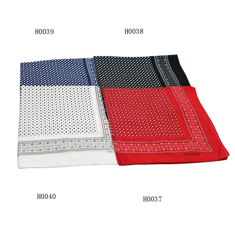 Fashion Cotton Square Bandanas Multi-Purpose Party Outdoor Favor Scarf Headband for Unisex Women Men Boy Girls