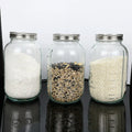 Customized Logo 4oz 8oz 16oz 24oz 32oz 64oz round Clear Food Storage Glass Mason Jars Lid 16oz Wide Mouth for Kitchen Storage