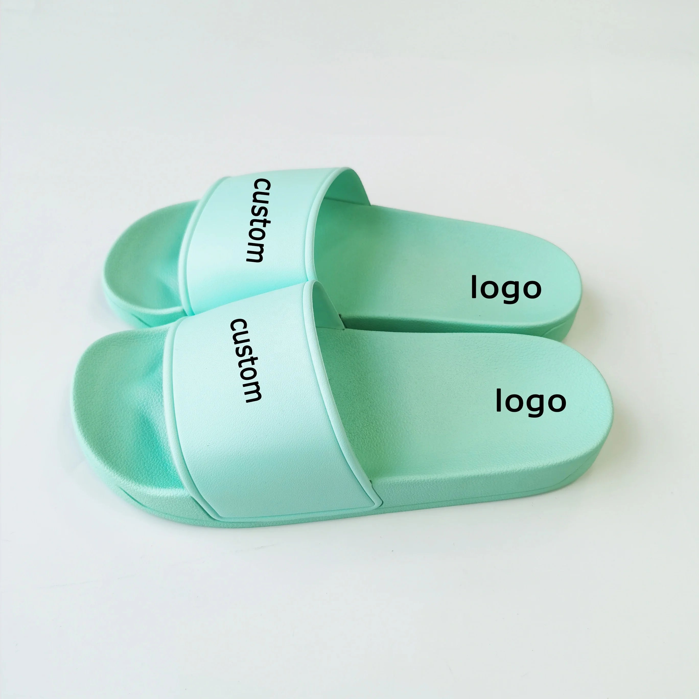 Customizable slippers Pvc Beach Sandals China Print Men Slides Wholesale Fat Size Custom logo Slides