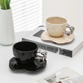 High-value Coffee Cup and Saucer Set Light Luxury Home Afternoon Tea Cup INS Style Mug Gift Ceramic Cup