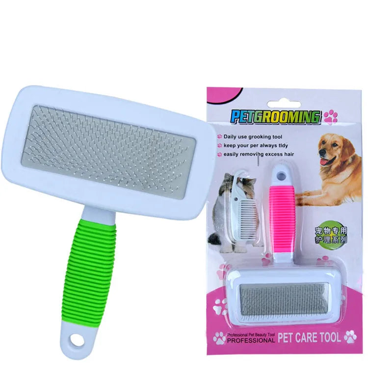 Eco-friendly Dog Brush Cat Brush Grooming Comb Stainless Steel Pet Dog Brush and Comb