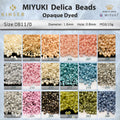 Miyuki Delica Beads 1.6 mm [23 Color  Opaque Dyed 2 ]10g Pack
