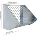 Heavy Duty 2-in-1 Premium Sheet Metal Fabrication Wall Mounted Horse Deer Feeder and Hay Grain Separator Galvanized Steel