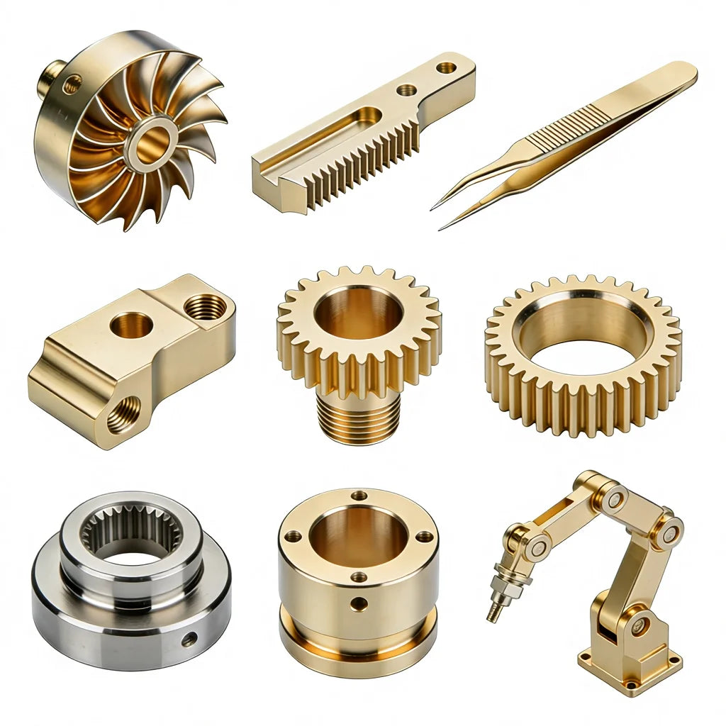 Metal Prototype 5 Axis Precision Lathe 316L 304 60617075 Brass CNC Machining Parts