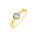 Natural Labradorite Gemstone Ring for Women 925 Sterling Silver Gold Plated Vintage Style Wedding Engagement Party Jewelry
