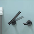 Modern Design Wall-Mounted SUS304 Stainless Steel Adjustable Roll Holder with Flexible Tissue Handle for Bathroom