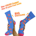 Wholesale Knitted Unisex Cotton Funny Tube Colorful Design Mens Dress Men's Casual Socks Happy Custom Food Fruit Socks