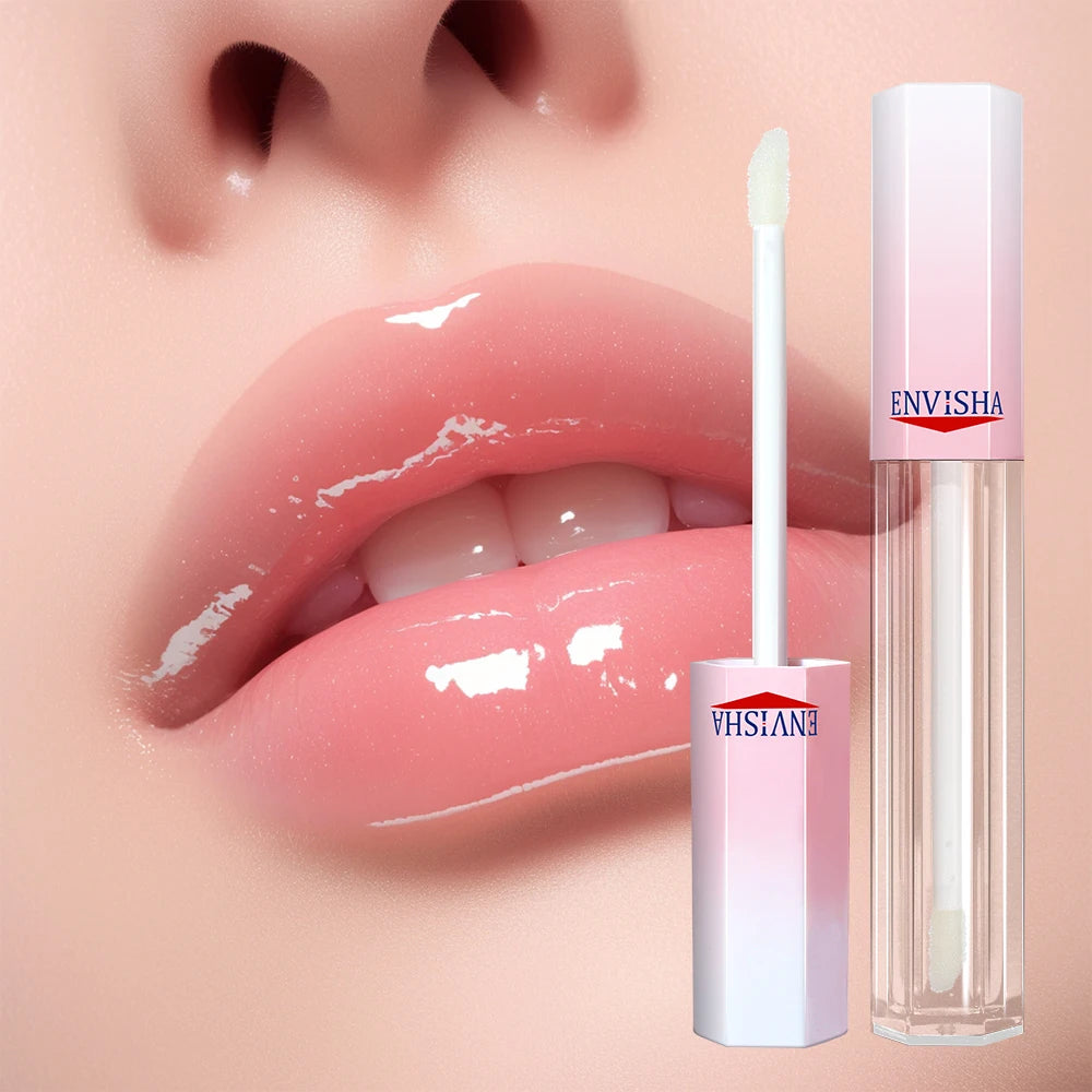 No Sticky Lip Gloss Plumper Tube Oil Booster Plumper Vegan Enhancer Lip Plumping Gloss