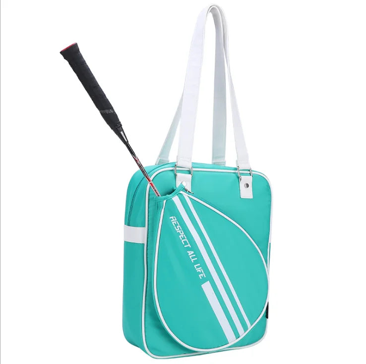 Custom Waterproof Nylon+Polyester 13L Badminton Racket & Tennis Handbag Women Shoulder Outdoor Fitness Sports Tote Bag