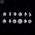 Wholesale Vvs Moissanite Wedding Ring Pass Diamond Test Emerald Cut Diamond 925 Silver Engagement Ring for Women
