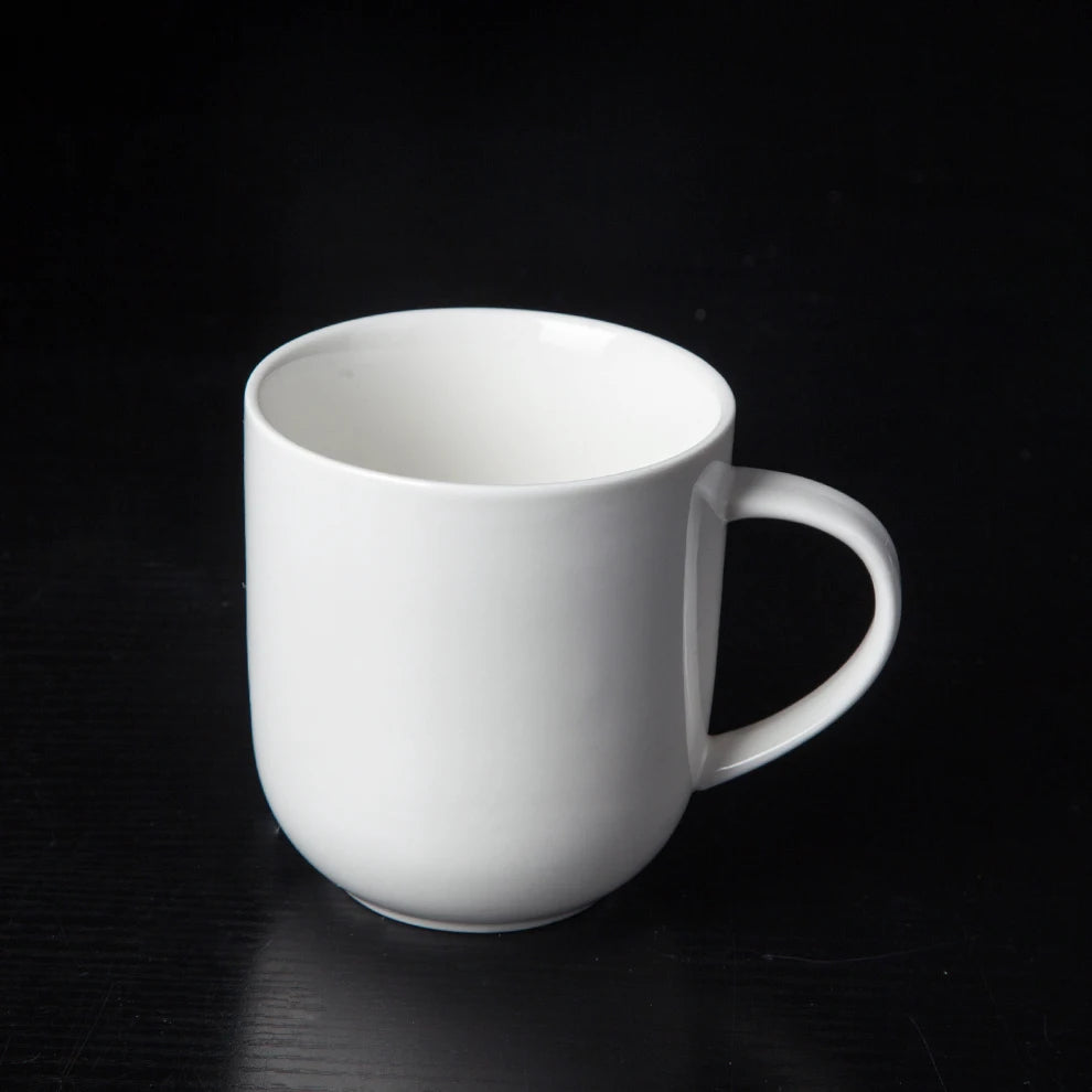 Promotion Brand Cheap Price Cup 360ml 13oz Round Glossy Sale Mug White