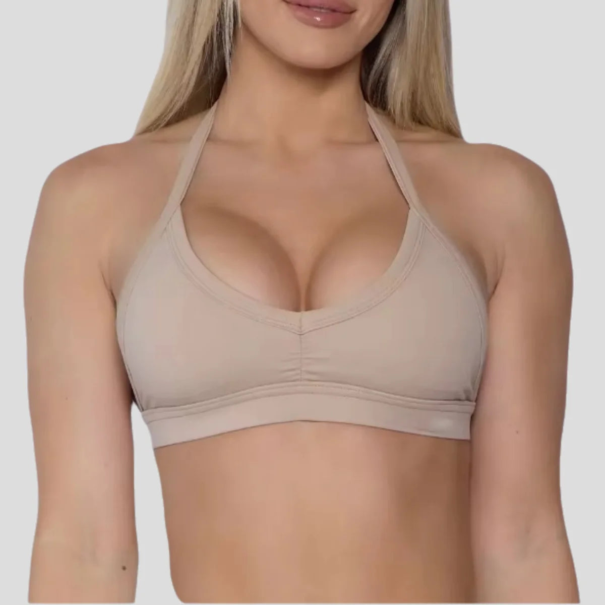 Lightweight Quick-Drying Yoga Bra V-Neck Vest Sexy Outdoor Running Fitness Sports Bra Cutout Crisscross Shoulder Strap