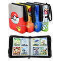 Custom Design PU Photo Album Easel 4 Pocket Binder Cards Holder for Trading Card Collection Zippered Business Card Album