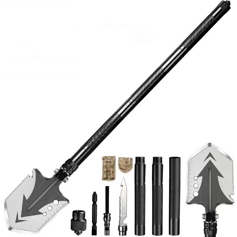 Detachable Outdoor Emergency Survival Tactical Folding Shovel Garden Ordnance Car Multitool Camping Digging Shovels