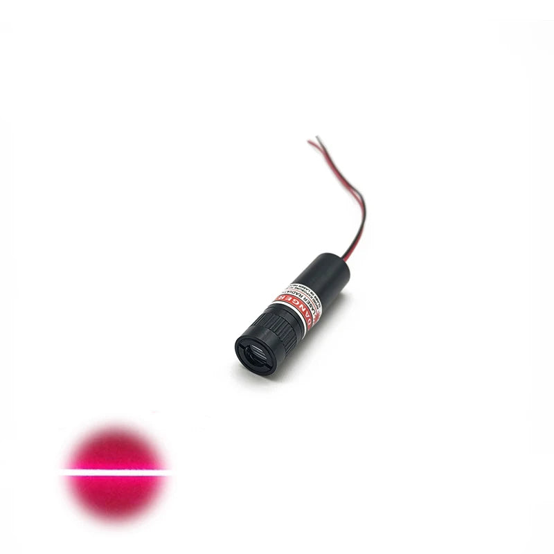 Compact Mini Adjustable Focusing Laser 12mm 635nm 0.5mw 1mw 5mw 10mw Low Power Red Line Laser Module Focusing and Positioning