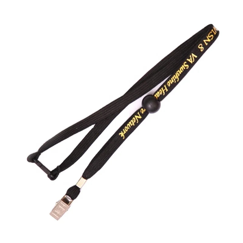 Custom Polyester Tube Lanyard with Hook Factory Promotional ID Card Neck Strap Silk Screen Printing Custom Logo
