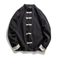M-5XL Chinoiserie Retro Large Autumn and Winter Coiled Cotton Linen Men's Casual Jacket Fashionable Linen Tang Suit Shirt Jacket