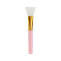 Soft Tip Silicone Mask Applicator Flat Style Beauty Homemade Face Brush with Synthetic Hair Makeup Brush Set Pink Color