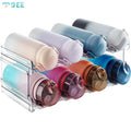 SeeMore Selection 2-Layer Plastic Countertop Organizer Pantry Refrigerator Cabinet Rack Holder 8 Bottles Stackable Wine Rack