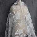 Mesh Lace Fabric Three-dimensional Rose Embroidery Garment Lace Fabric
