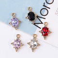 11X15mm Zinc Alloy Oval Rhinestone Diamond Base Diy Jewelry Finding Making Accessories Pendant Charm