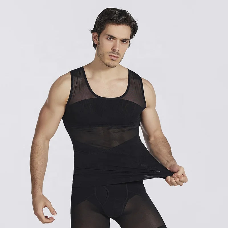New Thermal Breathable Seamless Invisible Waist Shapewear Nylon Belly Tuck Styling Vest Knitted Compression Shapers Slimming