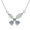 925 Sterling Silver Butterfly Shape Moissanite Jewelry Pass Diamond Tester Total 1Carat Moissanite for Women Fine Jewelry