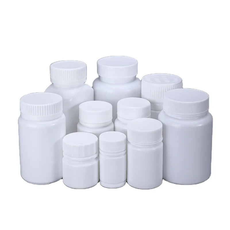 UMETASS Empty HDPE Sealable Plastic Protein Bottle for Supplement Capsule Pill MegaBDM