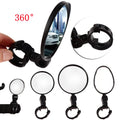 Silicone Handle MTB Bike Rearview Mirror Wide-angle Convex Mirror Bicycle Reflective Mirror