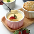 Oven Microwave Safe Pudding Bowl Ceramic Souffle Ramekins Round Baking Bowl