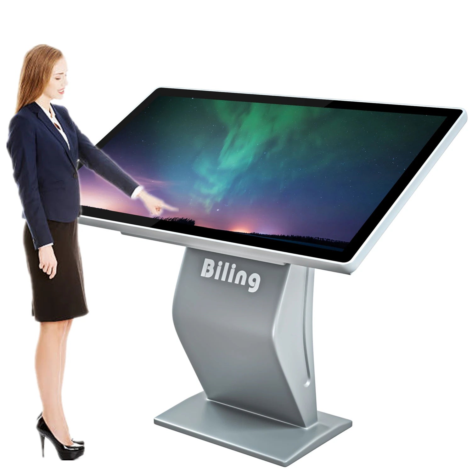Custom Indoor Floor Stand Interactive Video Digital Display Vertical AD Machine LCD Touch Screen Advertising Player
