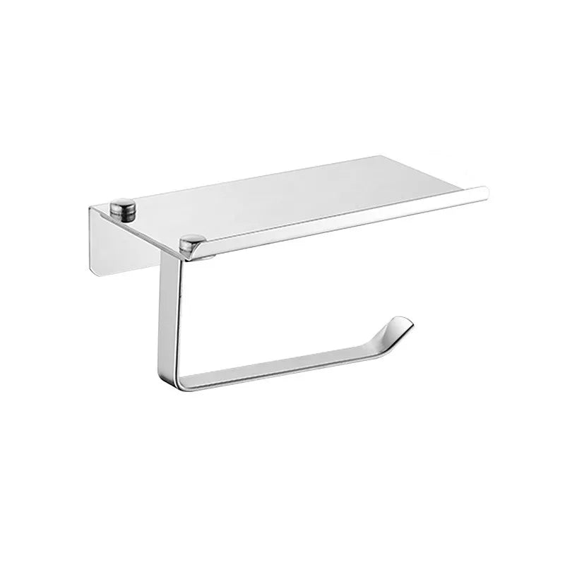 304 Stainless Steel Modern Wall-Mounted Toilet Paper Holder & Bathroom Roll Tissue Holder for Home & Hotel Use