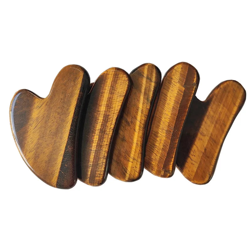 Beauty Natural Tiger Eye Gua Sha Scraping Massage Tools Spa Tools