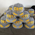 Custom Corduroy Snapback Hats Flat Brim 3D Golden Embroidery Custom Corduroy Hat