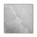 100% Hand Painted White Modern Seawave Artwork NO Framed 3D Texture Abstract Seascape Oil Paintings on Canvas