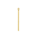Au750 18k Gold Post Pin Needles with Hole Use on Earring Necklace Bracelet DIY Fine Jewelry Accessories Findings