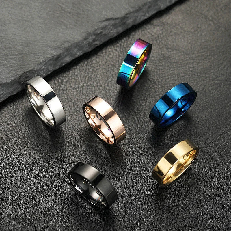 Hot Sale Top Quality Stainless Steel Unisex Ring Blanks Popular Cheap Titanium Ring for Men
